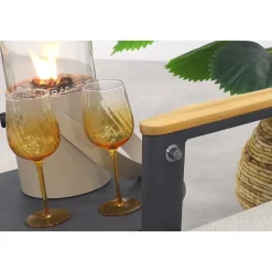 VDG Solaro/Velora verstelbare loungestoelen set (3-delig) - Royal grey / Zand