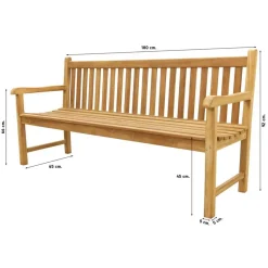 VDG Teak houten tuinbank Bison - 180 cm