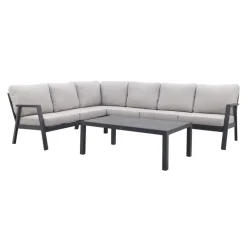 VDG Viento/Atlanta hoek loungeset (4-delig) - Royal Grey/Antraciet
