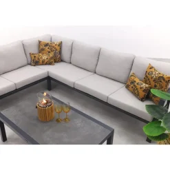 VDG Viento/Atlanta hoek loungeset (4-delig) - Royal Grey/Antraciet