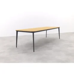 Vdgarde Premium Alaska tuintafel - teak/alu - antraciet - 270x100 cm