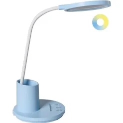 VELA - Bureaulamp LED - Blauw - Synthetisch materiaal