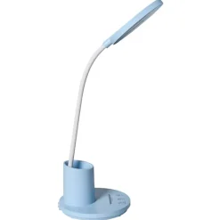 VELA - Bureaulamp LED - Blauw - Synthetisch materiaal