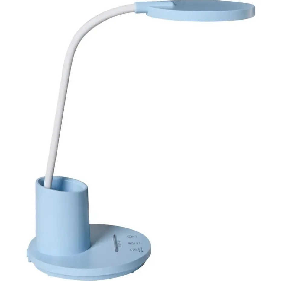 VELA - Bureaulamp LED - Blauw - Synthetisch materiaal