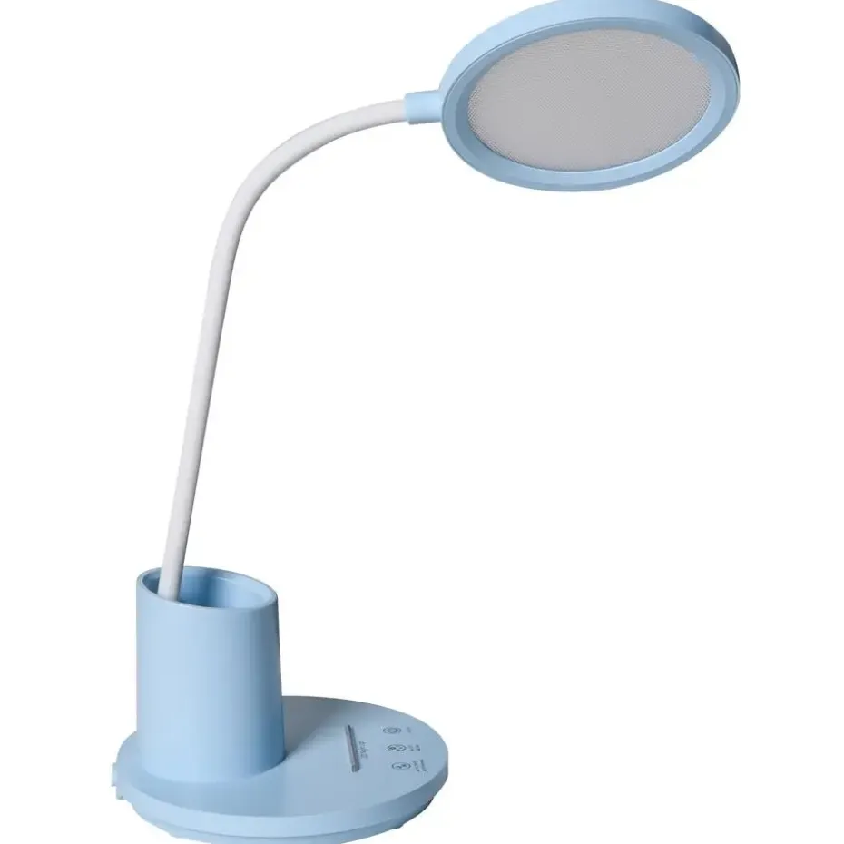 VELA - Bureaulamp LED - Blauw - Synthetisch materiaal