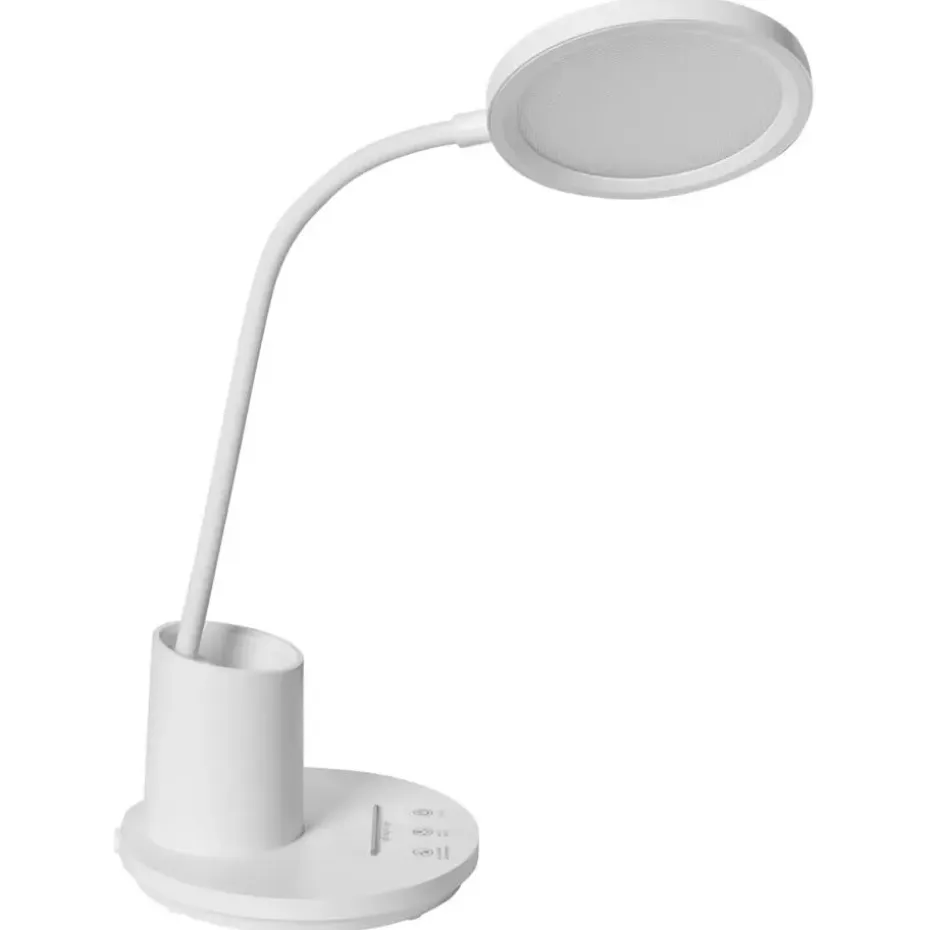 VELA - Bureaulamp LED - Wit - Synthetisch materiaal