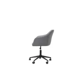 VENICE - Bureaustoel - Grijs - Fluweel
