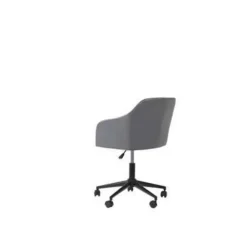 VENICE - Bureaustoel - Grijs - Fluweel