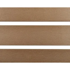 VERNIO - Tuintafel - Lichtbruin - 90 x 180 cm - Aluminium