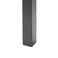 VERNIO - Tuintafel - Zwart - 90 x 180 cm - Aluminium