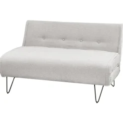 VESTFOLD - Slaapbank - Lichtgrijs - Polyester