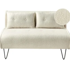 VESTFOLD - Slaapbank - Lichtbeige - Bouclé