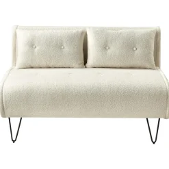 VESTFOLD - Slaapbank - Lichtbeige - Bouclé