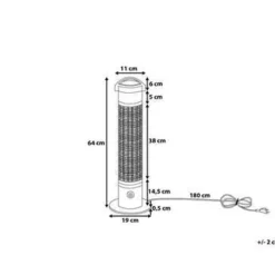 VEZUVIO - Terrasverwarmer - Zwart - Aluminium