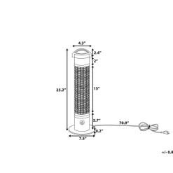 VEZUVIO - Terrasverwarmer - Zwart - Aluminium