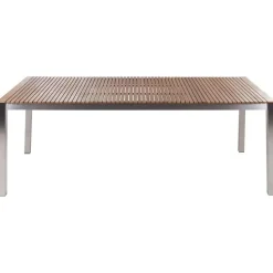 VIAREGGIO II - Tuintafel - Lichte houtkleur - 90 x 200 cm - Teakhout