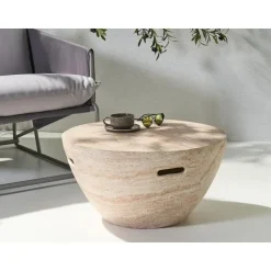 VICARELLO - Salontafel - Beige - Lichtbeton (MgO)