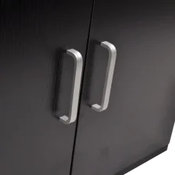 vidaXL - Badkamer Meubel - Zwart - Bewerkt hout