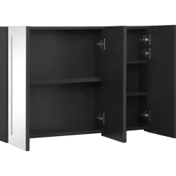 vidaXL - Badkamerkast - Antraciet - MDF