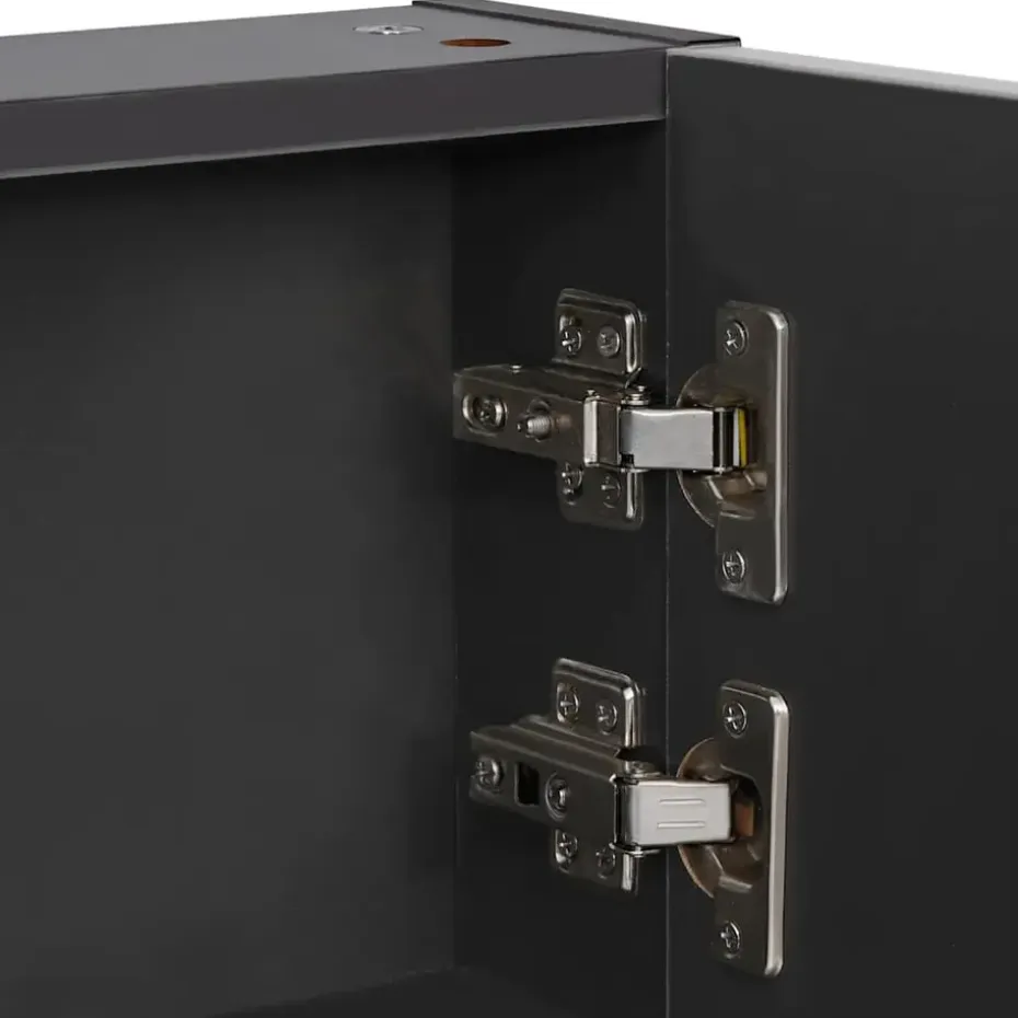 vidaXL - Badkamerkast - Antraciet - MDF