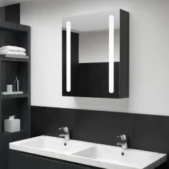 vidaXL - Badkamerkast - Antraciet - MDF