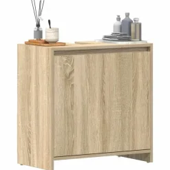 vidaXL - Badkamerkast - Bruin - Bewerkt hout