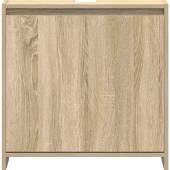 vidaXL - Badkamerkast - Bruin - Bewerkt hout