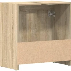 vidaXL - Badkamerkast - Bruin - Bewerkt hout