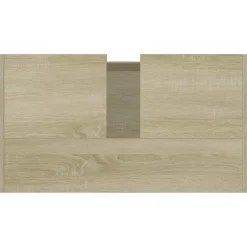 vidaXL - Badkamerkast - Bruin - Bewerkt hout