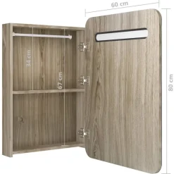 vidaXL - Badkamerkast - Bruin - MDF