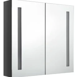 vidaXL - Badkamerkast - Grijs - MDF - 62 x 14 x 60 cm