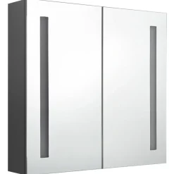 vidaXL - Badkamerkast - Grijs - MDF - 62 x 14 x 60 cm