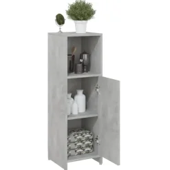 vidaXL - Badkamerkast - Grijs - Bewerkt hout