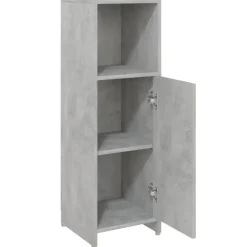 vidaXL - Badkamerkast - Grijs - Bewerkt hout