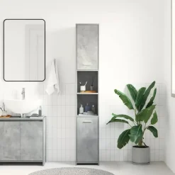 vidaXL - Badkamerkast - Grijs - Bewerkt hout