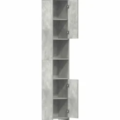 vidaXL - Badkamerkast - Grijs - Bewerkt hout