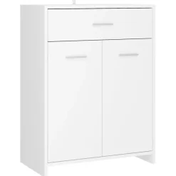 vidaXL - Badkamerkast - Wit - Bewerkt hout