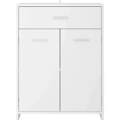 vidaXL - Badkamerkast - Wit - Bewerkt hout