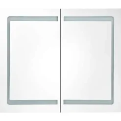 vidaXL - Badkamerkast - Wit - MDF