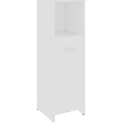 vidaXL - Badkamerkast - Wit - Bewerkt hout