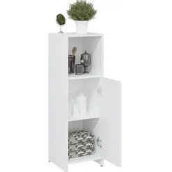 vidaXL - Badkamerkast - Wit - Bewerkt hout