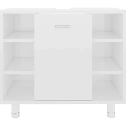 vidaXL - Badkamerkast - Wit - Bewerkt hout