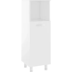 vidaXL - Badkamerkast - Wit - Bewerkt hout