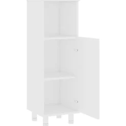vidaXL - Badkamerkast - Wit - Bewerkt hout