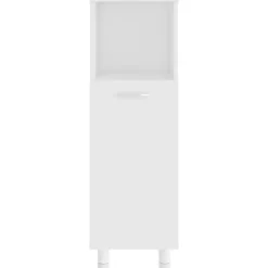 vidaXL - Badkamerkast - Wit - Bewerkt hout