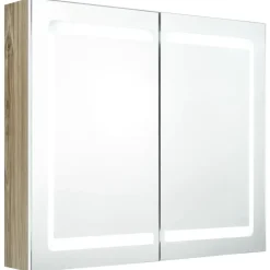 vidaXL - Badkamerkast - Wit - MDF