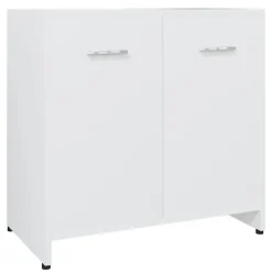 vidaXL - Badkamerkast - Wit - Bewerkt hout