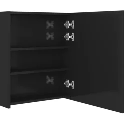 vidaXL - Badkamerkast - Zwart - MDF