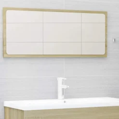 vidaXL - Badkamermeubelset - Bruin - Bewerkt hout