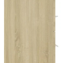 vidaXL - Badkamermeubelset - Bruin - Bewerkt hout